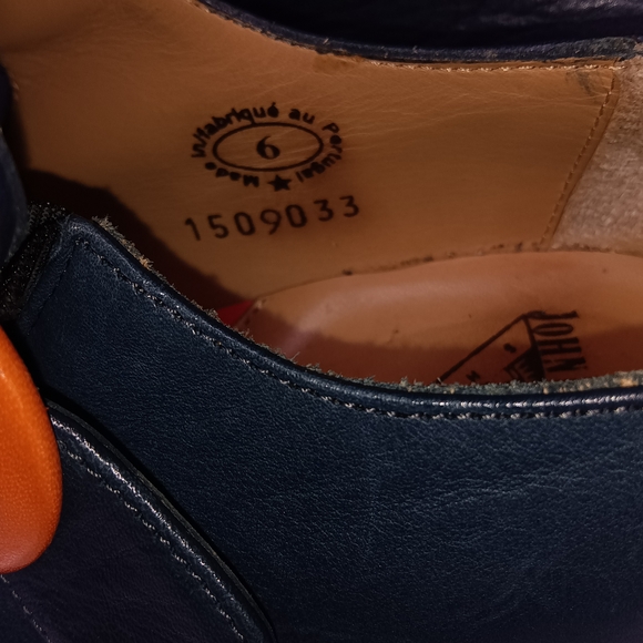 John Fluevog Black and Orange Clogs with Bold Design - Picture 9 of 12